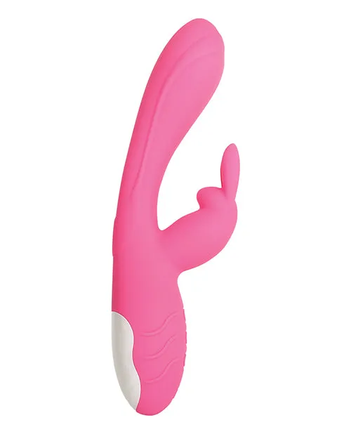 Bunny Kisses Rechargeable Silicone Rabbit Vibrator Pink Evolved Female Sex Toys