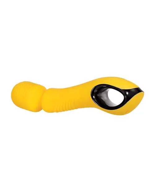 Buttercup Silicone Rechargeable Wand Massager Yellow Evolved Female Sex Toys