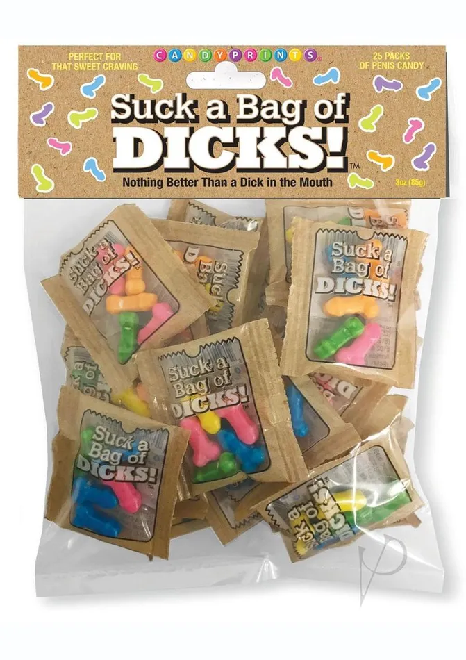 Candyprints Candy Anal Candyprints Suck A Bag Of Dicks Assorted Flavors 25 packs per bag Candyprints Candy Anal Candyprints Suck A Bag Of Dicks Assorted Flavors 25 packs per bag