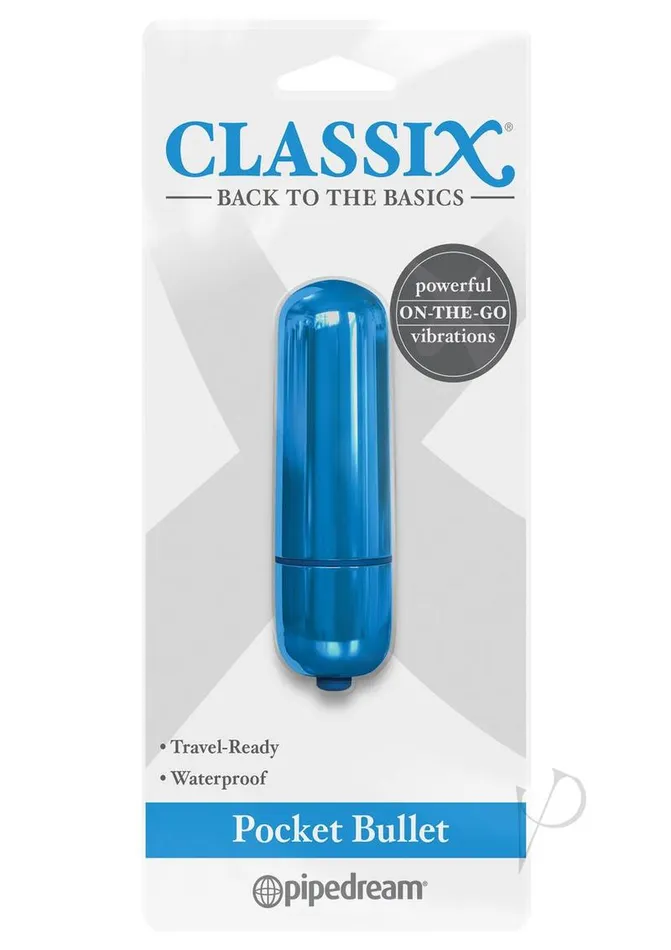 Classix Vibrators Classix Vibrating Pocket Bullet Blue