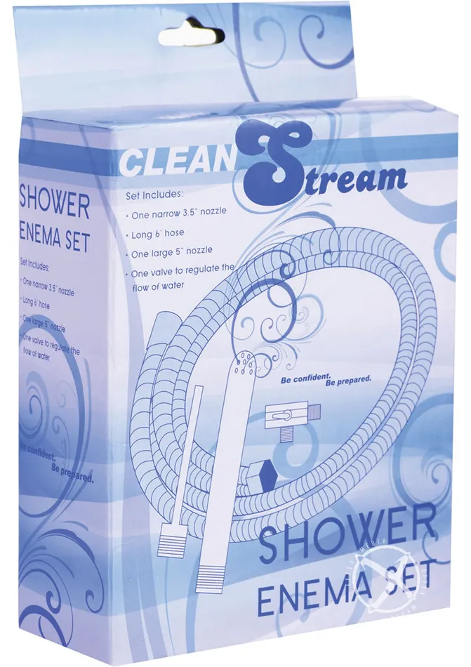 Cleanstream Anal CleanStream Shower Enema Set Silver