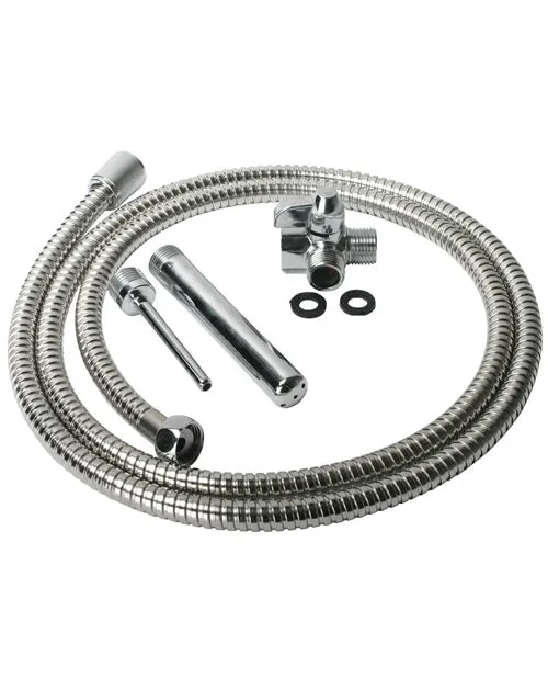 Cleanstream Anal CleanStream Shower Enema Set Silver