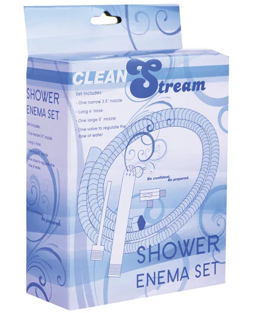 Cleanstream Anal CleanStream Shower Enema Set Silver