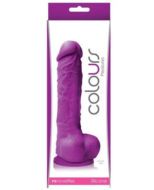 Colours Colours Pleasures Silicone Dildo 5in Purple Dildos Colours Colours Pleasures Silicone Dildo 5in Purple Dildos