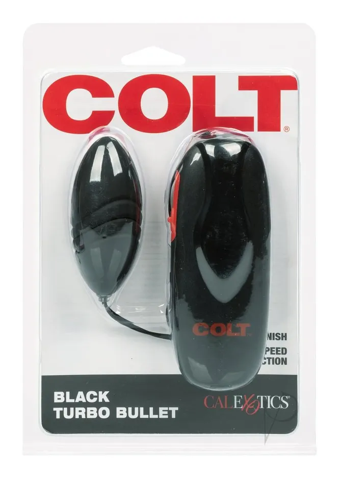 COLT Turbo Bullet with Wired Remote Control Black Colt Female Sex Toys