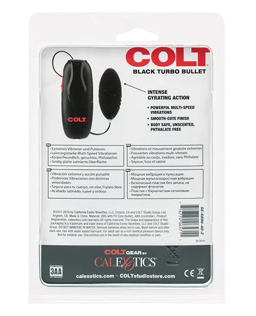 COLT Turbo Bullet with Wired Remote Control Black Colt Female Sex Toys COLT Turbo Bullet with Wired Remote Control Black Colt Female Sex Toys