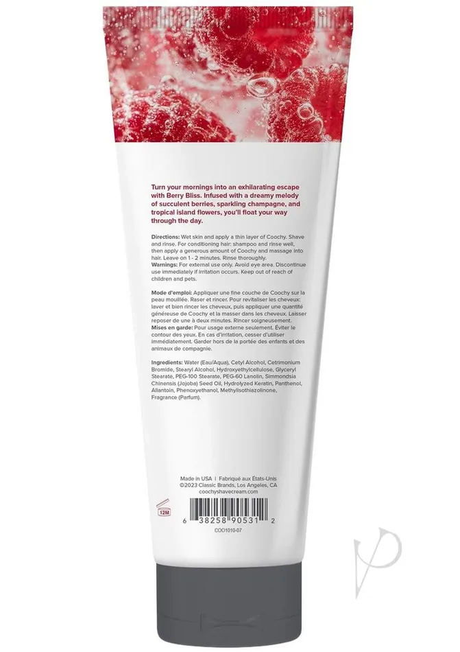 Coochy Berry Bliss Shave Cream 72oz Coochy Vibrators