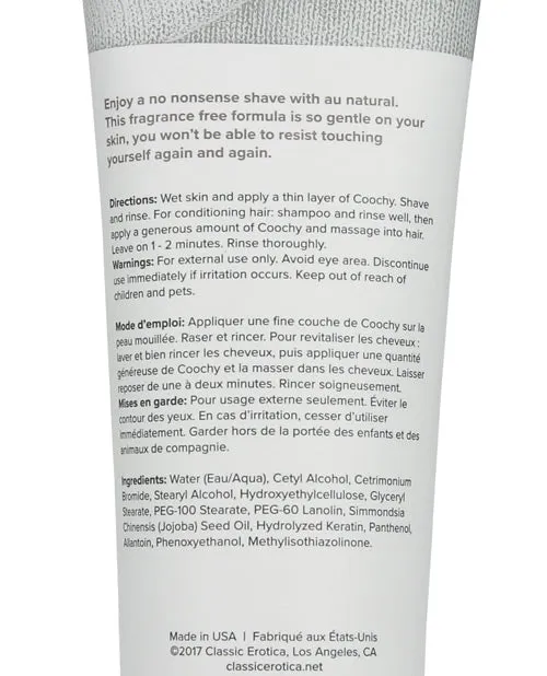Coochy Dildos Coochy Shave Cream Au Natural 72oz Coochy Dildos Coochy Shave Cream Au Natural 72oz