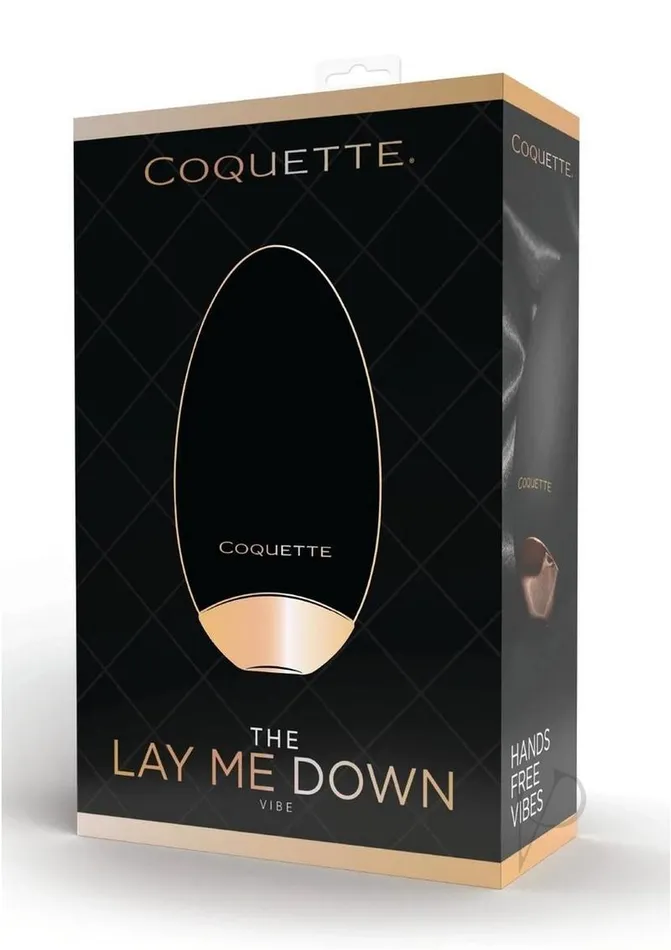Coquette Anal Coquette The Lay Me Down Rechargeable Silicone Massager BlackGold Coquette Anal Coquette The Lay Me Down Rechargeable Silicone Massager BlackGold
