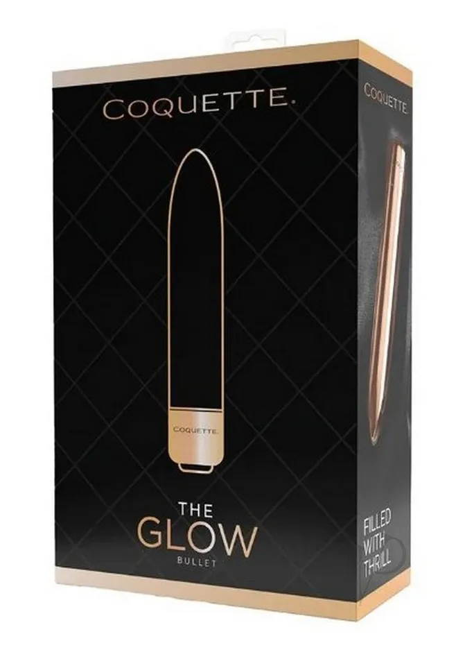 Coquette Female Sex Toys Coquette The Glow Rechargeable Bullet Gold