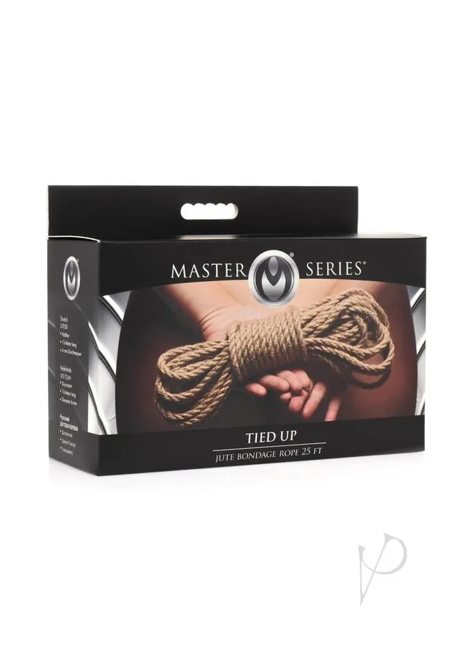 Couples Master Series Master Series Tied Up Jute Bondage Rope 25ft Tan