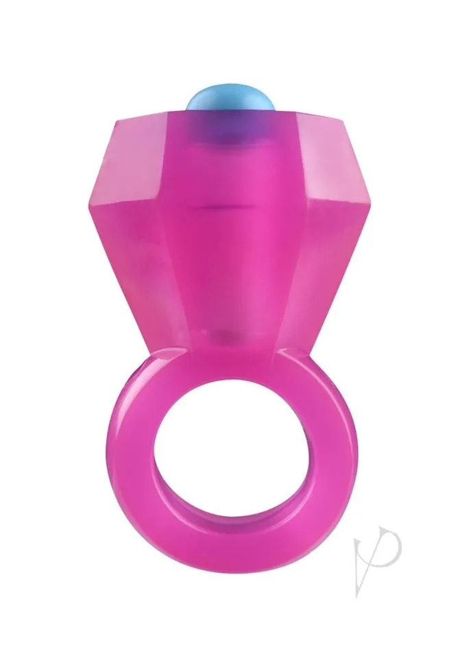 Couples Rock Candy Toys Bling Pop Vibrating Cock Ring Pink