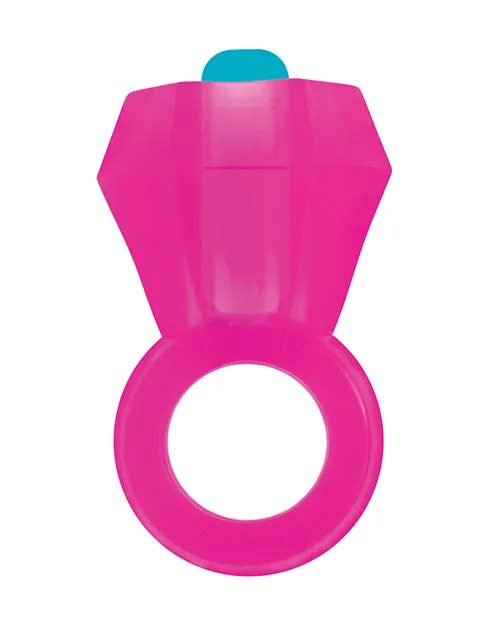 Couples Rock Candy Toys Bling Pop Vibrating Cock Ring Pink