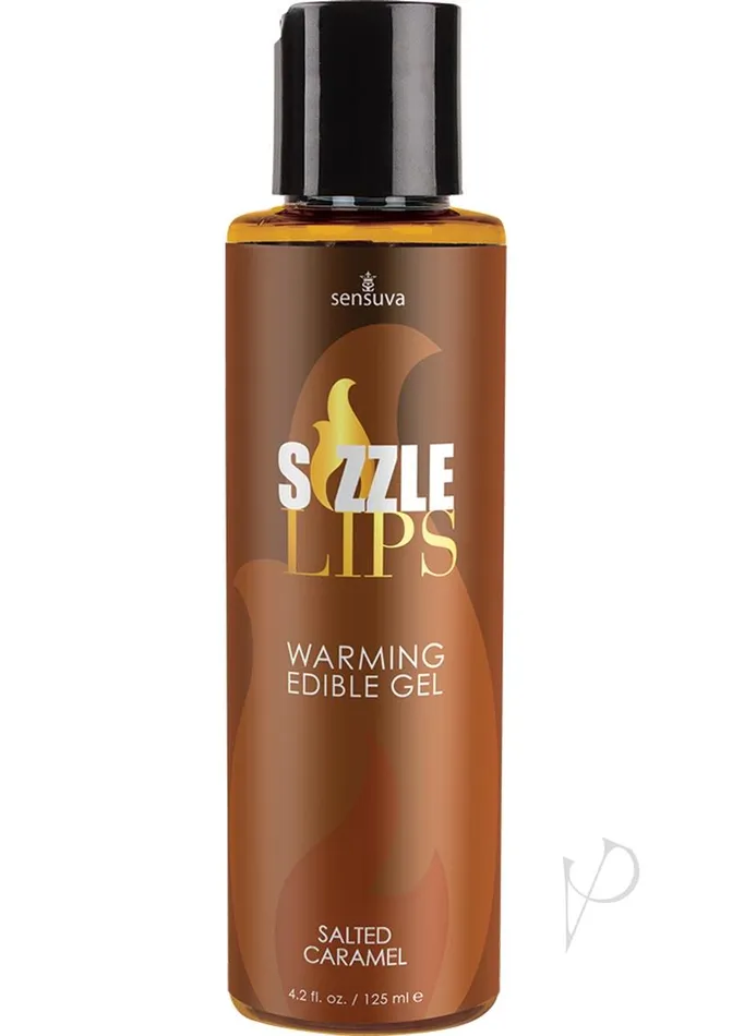 Couples Sizzle Lips Sizzle Lips Warming Edible Massage Oil Salted Caramel 42oz Couples Sizzle Lips Sizzle Lips Warming Edible Massage Oil Salted Caramel 42oz