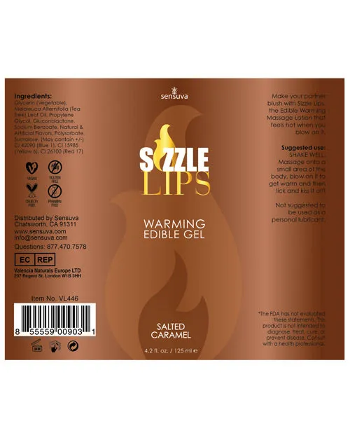Couples Sizzle Lips Sizzle Lips Warming Edible Massage Oil Salted Caramel 42oz Couples Sizzle Lips Sizzle Lips Warming Edible Massage Oil Salted Caramel 42oz