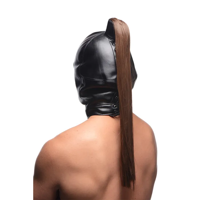 Couples Strict Ponytail Bondage Hood