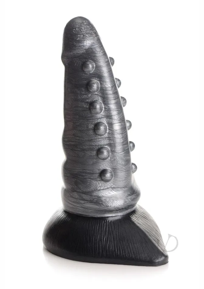 Creature Cocks Dildos Creature Cocks Beastly Tapered Bumpy Silicone Dildo 825in SilverBlack