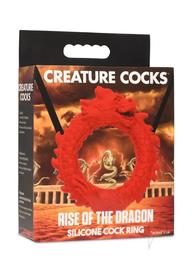 Creature Cocks Male Sex Toys Creature Cocks Rise of the Dragon Silicone Cock Ring Red Creature Cocks Male Sex Toys Creature Cocks Rise of the Dragon Silicone Cock Ring Red