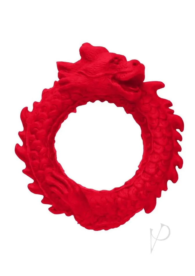 Creature Cocks Male Sex Toys Creature Cocks Rise of the Dragon Silicone Cock Ring Red