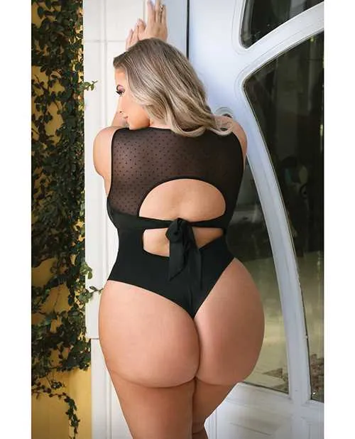 Curve Raven High Neck Bodysuit wSnap Crotch Black 1X2X Curve By Fantasy Lingerie Vibrators Curve Raven High Neck Bodysuit wSnap Crotch Black 1X2X Curve By Fantasy Lingerie Vibrators