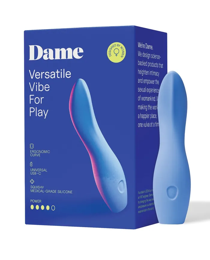 Dame Dip 20 Versatile Vibe Periwinkle Dame Vibrators
