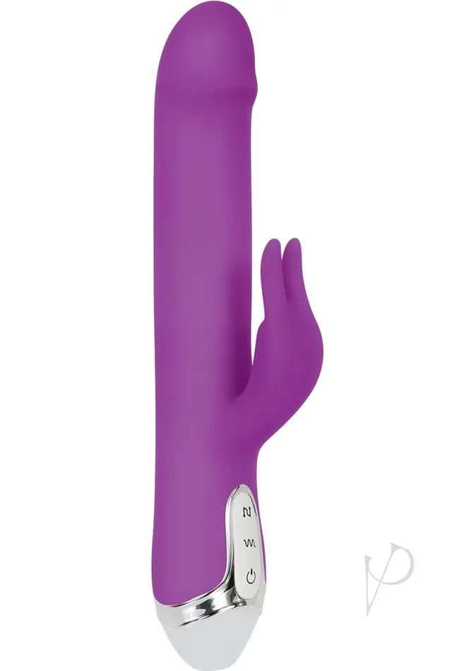 Dancing Pearl Rabbit Rechargeable Silicone Rabbit Vibrator Purple Evolved Vibrators