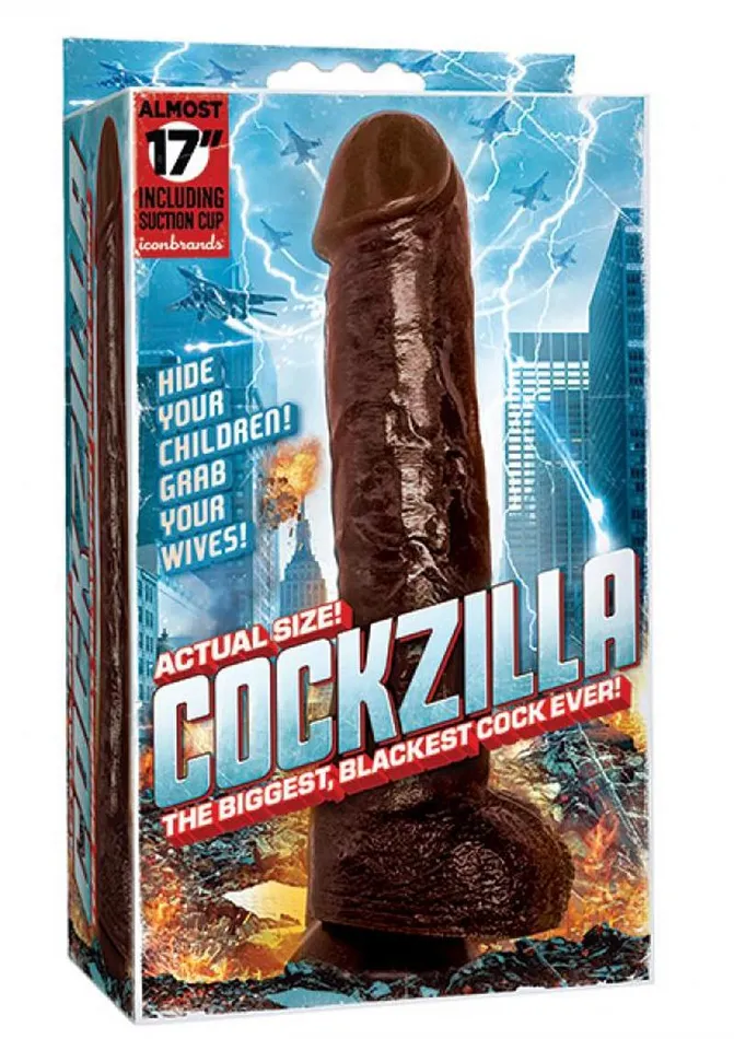 Dildos Bb Cs Cockzilla 17in Dildo Black