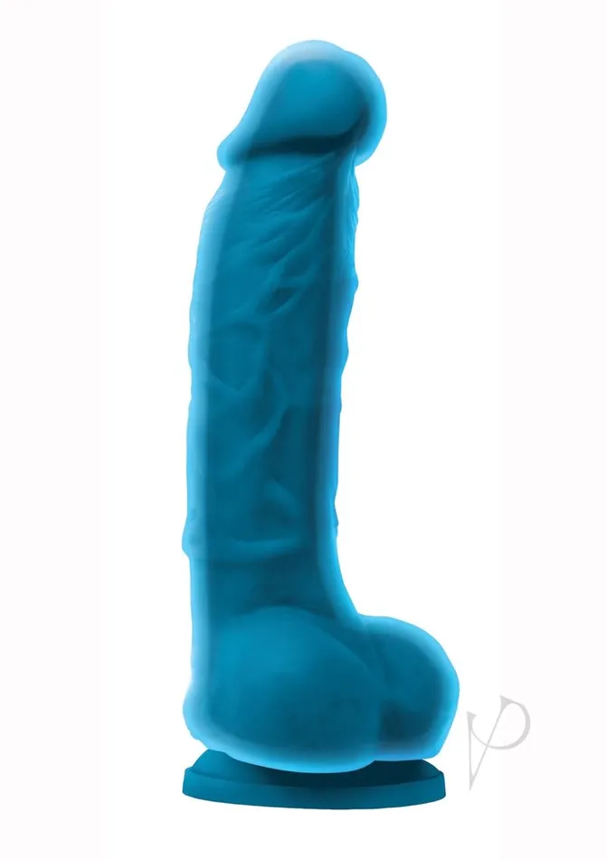 Dildos Colours Colours Dual Density Silicone Dildo 5in Blue