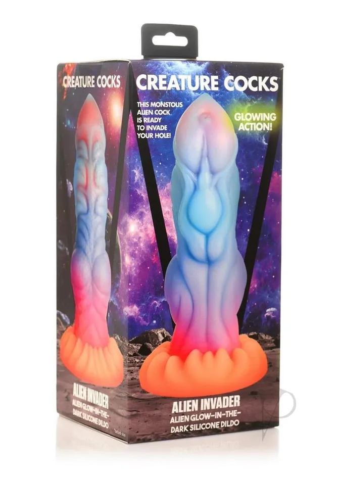 Dildos Creature Cocks Creature Cocks Alien Invader Glow in the Dark Silicone Dildo Multicolor Dildos Creature Cocks Creature Cocks Alien Invader Glow in the Dark Silicone Dildo Multicolor