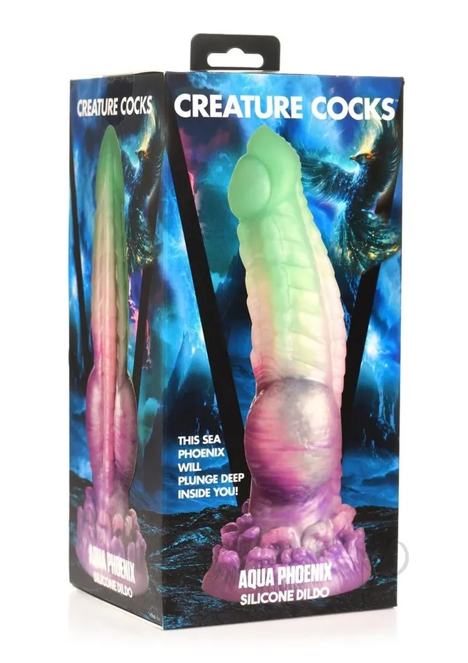 Dildos Creature Cocks Creature Cocks Aqua Phoenix Silicone Dildo GreenPurple Dildos Creature Cocks Creature Cocks Aqua Phoenix Silicone Dildo GreenPurple