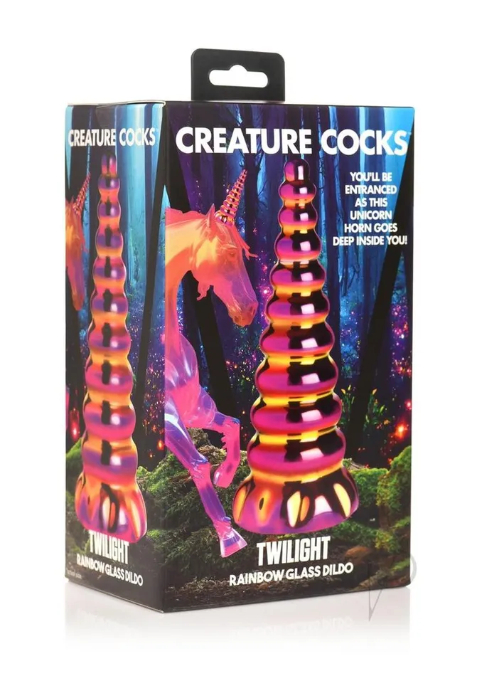 Dildos Creature Cocks Creature Cocks Twilight Rainbow Glass Dildo Multicolor Dildos Creature Cocks Creature Cocks Twilight Rainbow Glass Dildo Multicolor