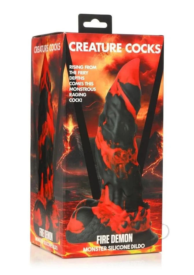 Dildos Creature Cocks Fire Demon Monster Silicone Dildo BlackRed Creature Cocks Dildos Creature Cocks Fire Demon Monster Silicone Dildo BlackRed Creature Cocks