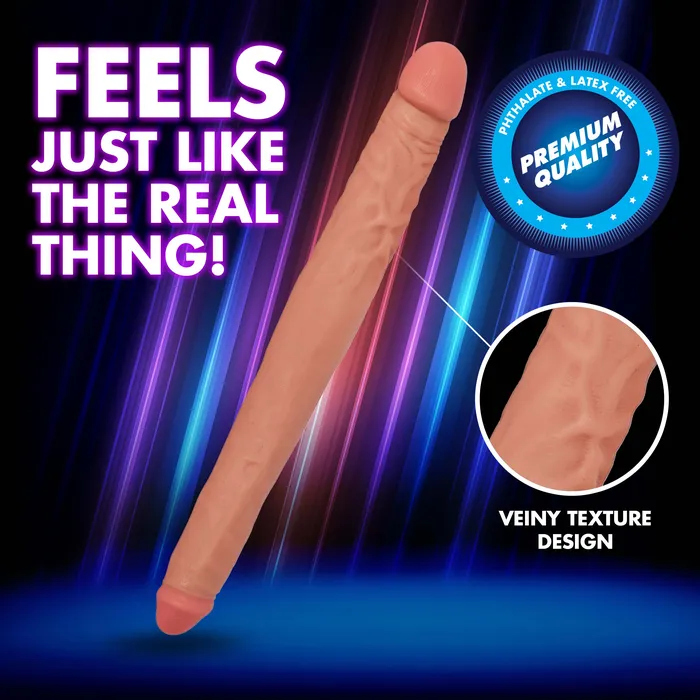 Dildos Curve Toys JOCK 16 Inch Tapered Double Dildo