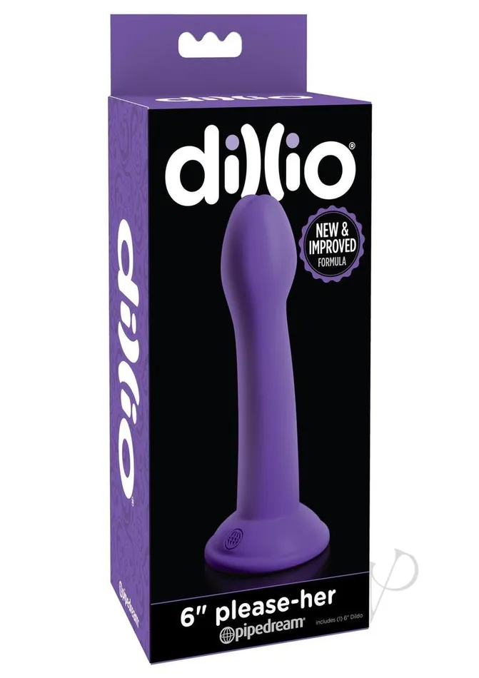 Dildos Dillio PleaseHer Dildo 6in Purple Dillio