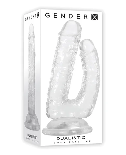 Dildos Gender X Gender X Dualistic DoubleShafted Dildo 9in Clear