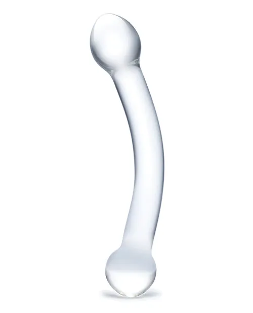 Dildos Glas Glas Curved Glass GSpot Stimulator 7in Clear