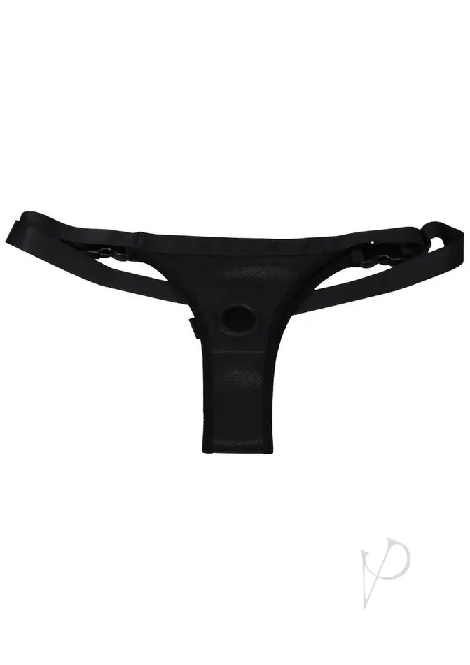 Dildos In A Bag In a Bag Vegan Leather Silicone Harness and Dong Black Dildos In A Bag In a Bag Vegan Leather Silicone Harness and Dong Black