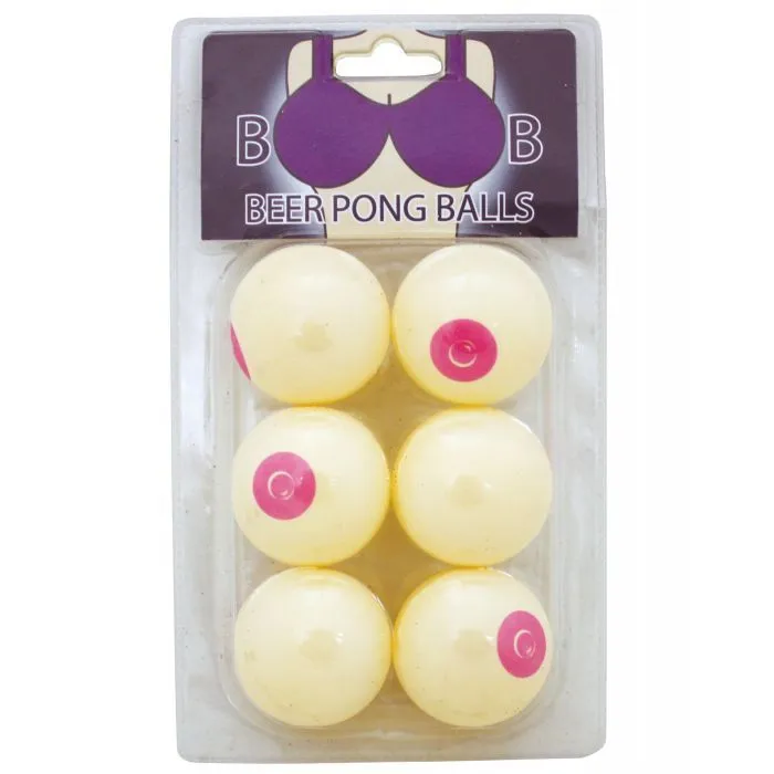 Dildos Island Dogs Boob Beer Pong Balls Pack of 6