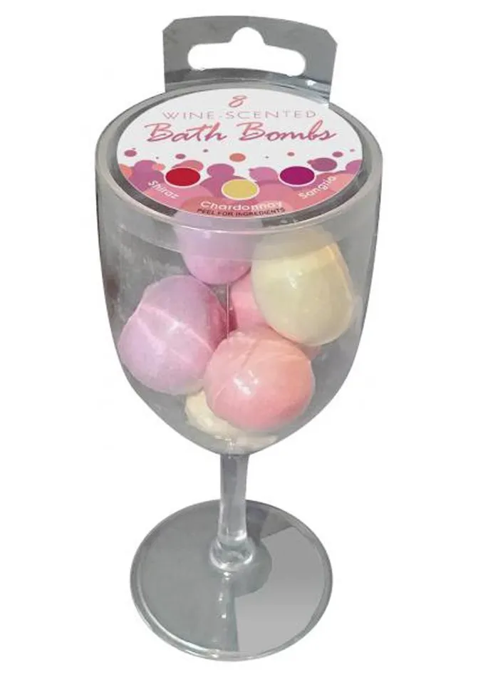 Dildos Kheper Games Wine Scented Bath Bombs 3 Scents 8 bombs per glass