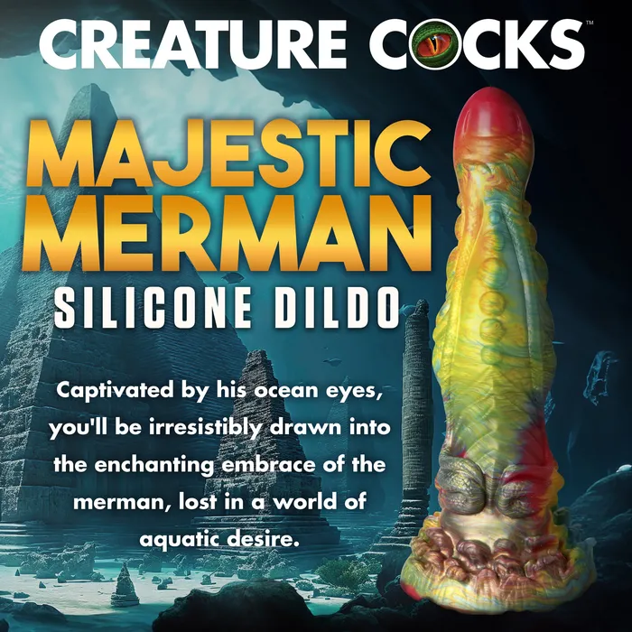 Dildos Majestic Merman Silicone Dildo Creature Cocks