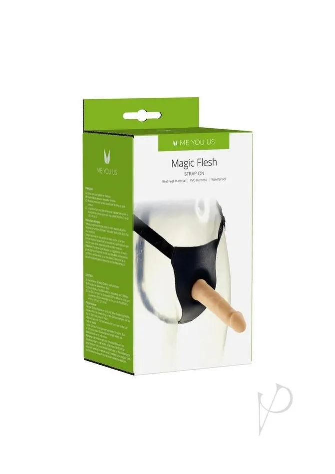 Dildos Me You Us ME YOU US Magic Flesh Strap On BlackVanilla