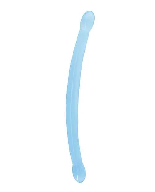 Dildos Realrock Shots RealRock Crystal Clear 17 Double Dildo Blue Dildos Realrock Shots RealRock Crystal Clear 17 Double Dildo Blue