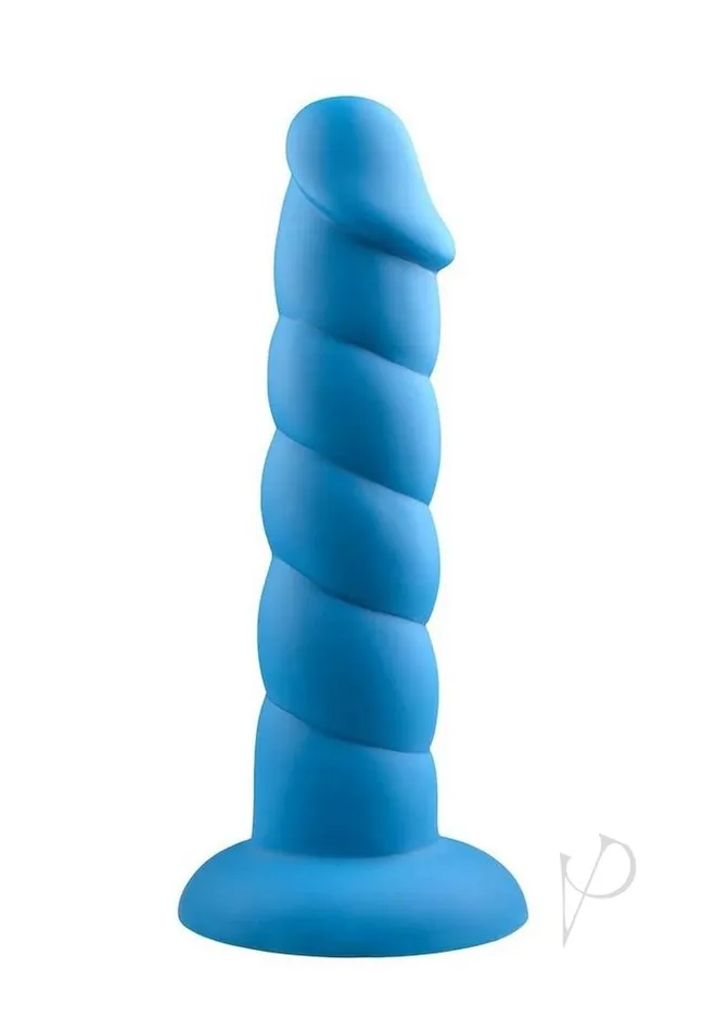 Dildos Rock Candy Toys Suga Daddy Silicone Dildo 8in Blue