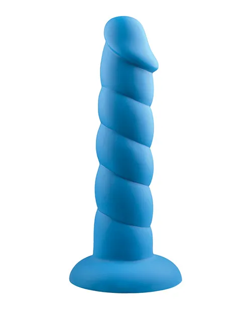 Dildos Rock Candy Toys Suga Daddy Silicone Dildo 8in Blue