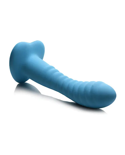 Dildos Simply Sweet Simply Sweet Ribbed Silicone Dildo Blue