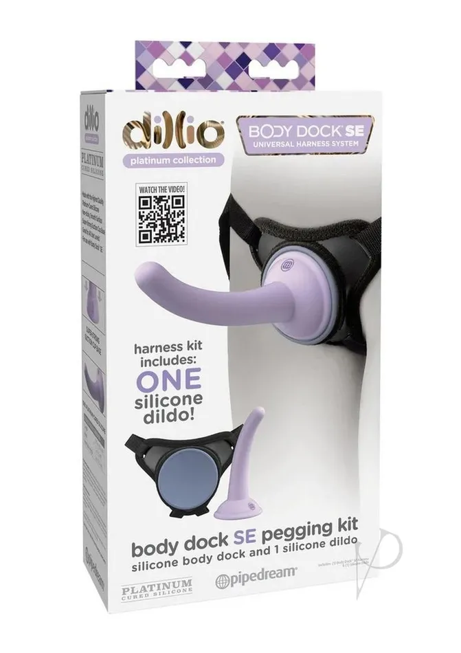 Dillio Female Sex Toys Dillio Platinum Body Dock SE Pegging Kit Lavender