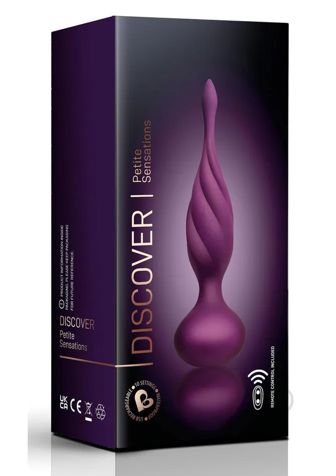 Discover Rechargeable Silicone Anal Vibrator with Remote Control PurpleRose Gold Rocks Off Female Sex Toys Discover Rechargeable Silicone Anal Vibrator with Remote Control PurpleRose Gold Rocks Off Female Sex Toys