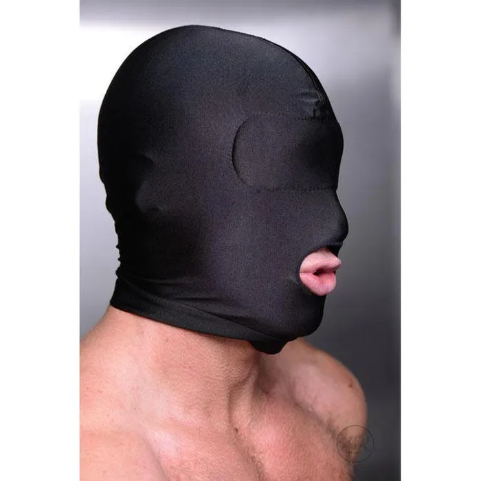 Disguise Open Mouth Hood with Padded Blindfold Master Series Male Sex Toys Disguise Open Mouth Hood with Padded Blindfold Master Series Male Sex Toys