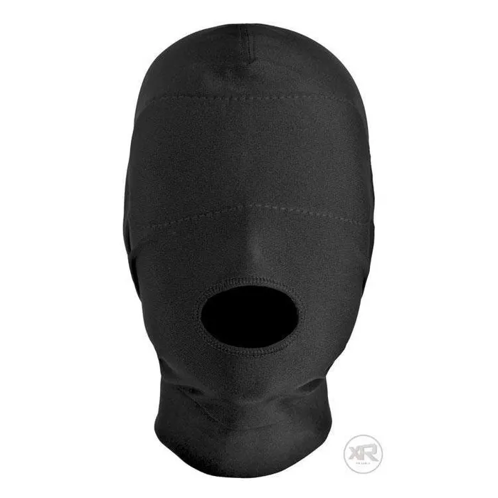Disguise Open Mouth Hood with Padded Blindfold Master Series Male Sex Toys