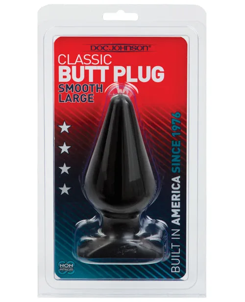 Doc Johnson Anal Doc Johnson Classic Butt Plug Large Black Doc Johnson Anal Doc Johnson Classic Butt Plug Large Black